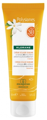 Klorane Polysianes Zkrášlující opalovací krém s bio Tamanu a Monoï SPF30 50 ml