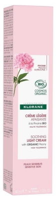 Klorane Crème Légère Apaisante à la Pivoine Bio 40 ml