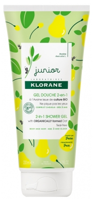 Klorane Junior Gel Douche 2en1 Corps et Cheveux 200 ml - Parfum : Poire