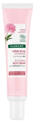 Klorane Crema Rica Calmante de Peonía Ecológica 40 ml