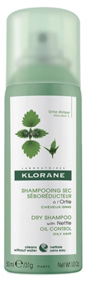 Klorane Shampoo Secco con Estratto di Ortica per Capelli Grassi 50 ml
