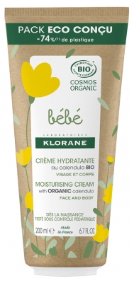 Klorane Bébé Biologische Hydraterende Crème 200 ml