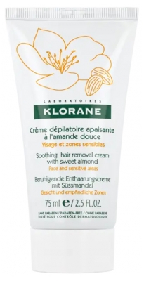 Klorane mildernde Enthaarungscreme mit Süßer Mandel 75 ml