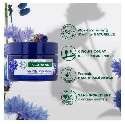 Klorane Bain d'Hydratation Nuit 50 ml