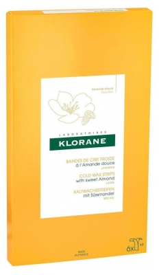 Klorane 6 Doubles Bandes de Cire Froide à l'Amande Douce