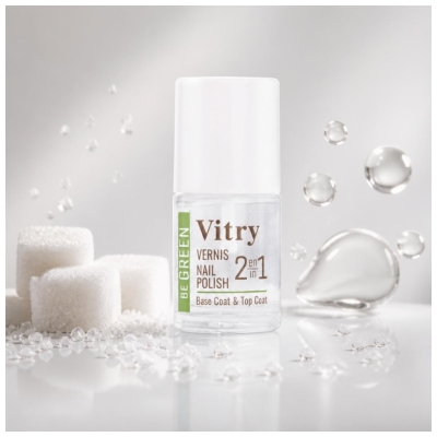 Vitry Nail Care Kynsilakka 2in1 Pohjustus- ja Päällyslakka 10 ml