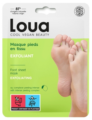 Loua Stoff-Fußmaske Peeling 1 Paar 40 ml
