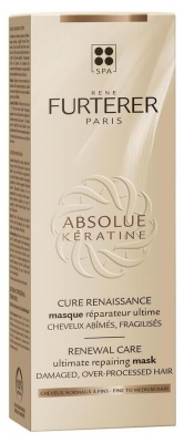 René Furterer Absolue Kératine Cure Renaissance Masque Réparateur Ultime Cheveux Abîmés Fragilisés 100 ml