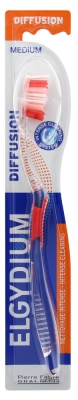 Elgydium Diffusion Toothbrush Medium - Colour: Red