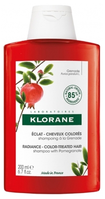 Klorane Brillo - Cabello Teñido Champú con Granada 200 ml