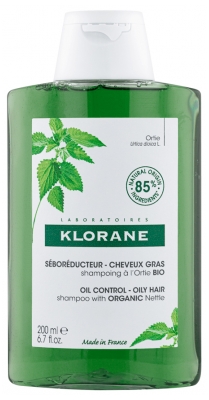 Klorane Shampoo mit Bio-Brennnessel - Talgregulierend Fettiges Haar 200 ml