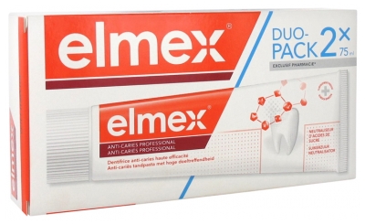 Elmex Dentífrico Anticaries Profesional Lote de 2 x 75 ml