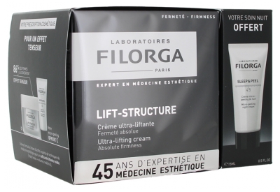Filorga LIFT-STRUCTURE Ultra-Lifting Creme 50 ml + SLEEP & PEEL Micro-Peeling Nachtcreme 15 ml Geschenkt