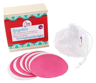 Lamazuna Škatla 10 Ekoloških Blazinic za Odstranjevanje Ličil