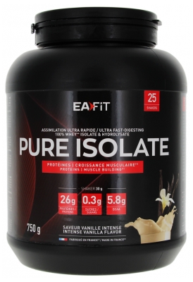 Eafit Pure Isolate 750 g - Saveur : Vanille