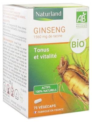Naturland Bio Ženšen 75 Vegakapslí