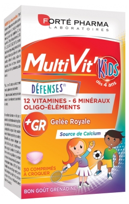 Forté Pharma MultiVit'Kids Défenses 30 Comprimés à Croquer