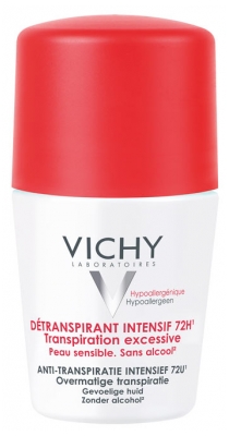 Vichy De-svettning Intensiv 72H Överdriven Svettning 50 ml