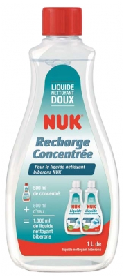 NUK Recharge Concentrée pour le Liquide Nettoyant Biberons 500 ml