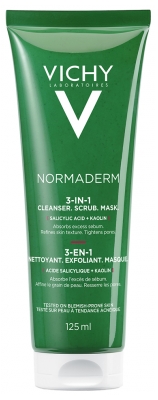 Vichy Normaderm 3in1 Scrub + Detergente + Maschera 125 ml