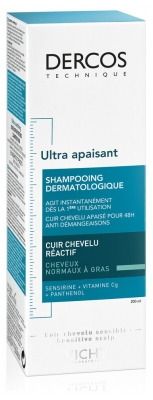 Vichy Dercos Ultra Apaisant Shampoing pour Cheveux Normaux à Gras 200 ml
