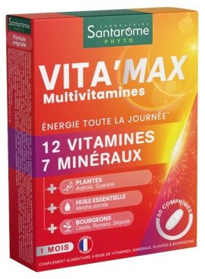 Santarome Vita'Max Multivitamins Seniors 30 Tablets