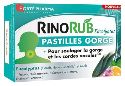 Forté Pharma RinoRub Pastilles Gorge 20 Pastylek