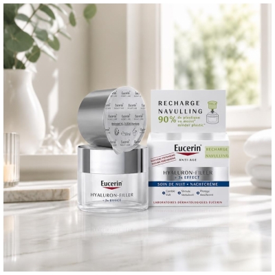 Eucerin Hyaluron-Filler + 3x Effect Soin de Nuit Recharge 50 ml