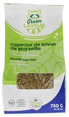 Laveur Verde Sapone di Marsiglia Multiuso Biologico in Scaglie 750 g