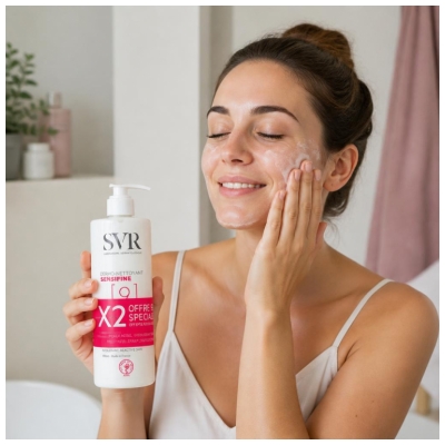 SVR Sensifine Dermo-Valiklis 2 x 400 ml pakuotė