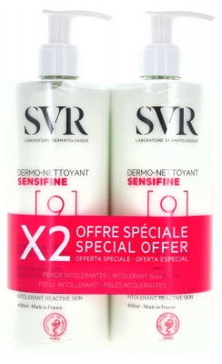 SVR Sensifine Haut-Reiniger Packung von 2 x 400 ml