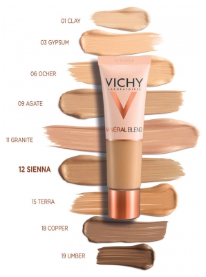 Vichy Minéralblend Fond de Teint Hydratant Teint Frais Tenue 16H 30 ml