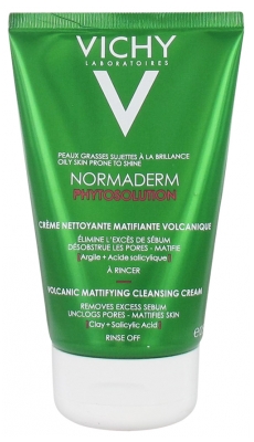 Vichy Normaderm Phytosolution Crème Nettoyante Matifiante Volcanique 125 ml