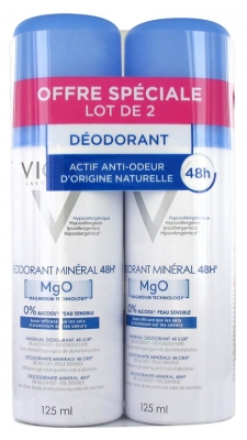 Vichy Desodorante Mineral 48H Pack de 2 x 125 ml