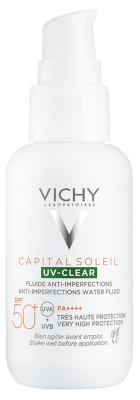 Vichy Capital Soleil UV-Clear Fluido Anti-Imperfezioni SPF50+ 40 ml