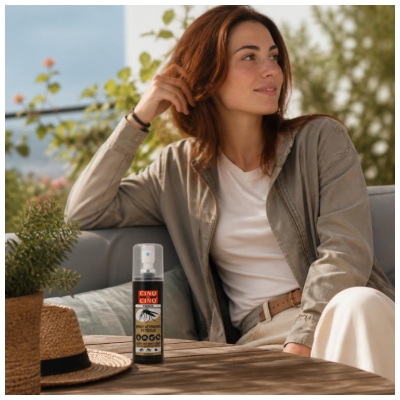 Cinco en Cinco Repelente de Insectos Spray Para Ropa y Tejidos 100 ml
