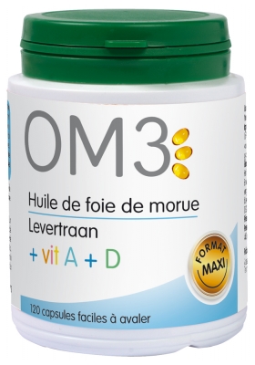 OM3 Aceite de Hígado de Bacalao 120 Cápsulas
