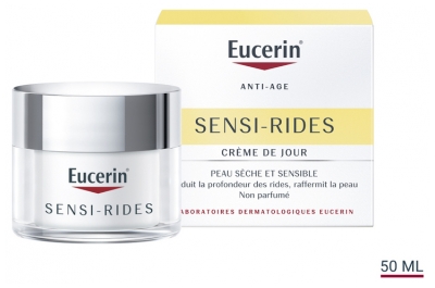 Eucerin Sensi-Rides Crème de Jour Peau Sèche 50 ml