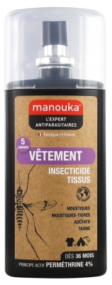 Manouka Insecticidal Spray Tissues Clothes All Areas 75ml
