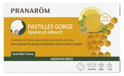 Pranarôm Aromaforce Throat Lozenges 24 Lozenges