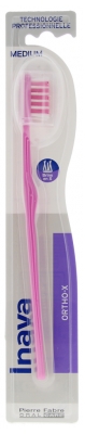 Inava Ortho-X Toothbrush Medium 20/100 - Colour: Pink