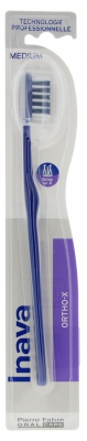 Inava Ortho-X Toothbrush Medium 20/100 - Colour: Dark Blue