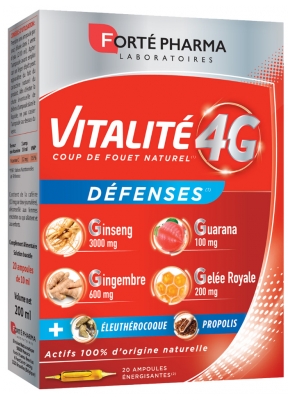 Forté Pharma Vitality 4G Defenses 20 Ampoules