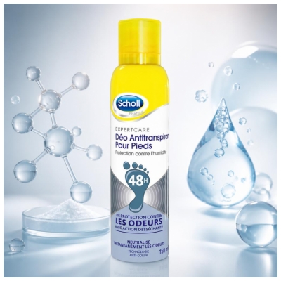 Scholl Expertcare 48H Dezodorantas-Antiperspirantas Pėdoms 150 ml