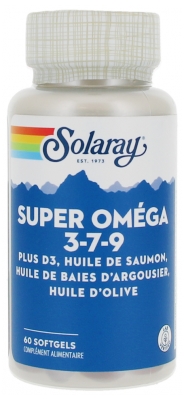 Solaray Super Oméga 3-7-9 60 Softgels