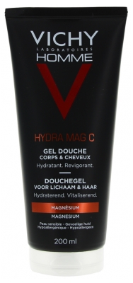 Vichy Homme Hydra Mag C Body & Hair Shower Gel 200ml