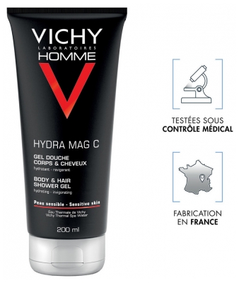 Vichy Homme Hydra Mag C Gel Douche Corps & Cheveux 200 ml