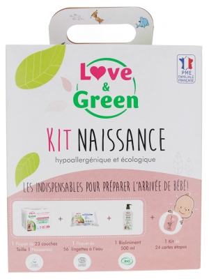 Love & Green Kit Naissance Hypoallergénique et Écologique