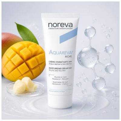 Noreva Aquareva 24H Crema Idratante Texture Ricca 40 ml