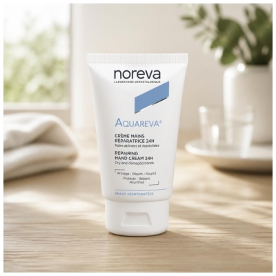 Noreva Aquareva Korjaava Käsivoide 24H 50 ml